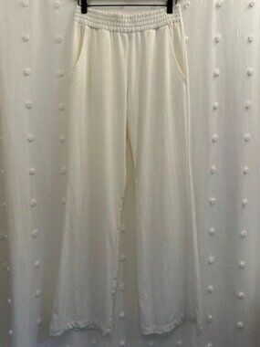 DREW Women's Ivory Elastic Waist Dress Pants